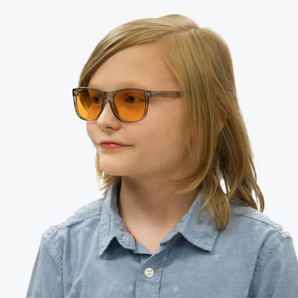 SunDown Kids Blue Blocking Glasses - Pearl Grey - Image 7