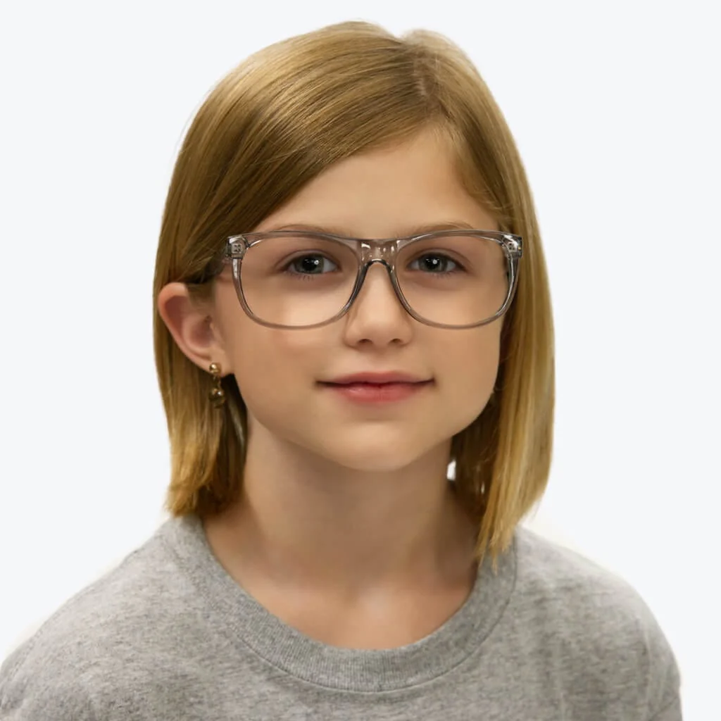 Kids ScreenTime Computer Glasses Pearl Grey -  Medium - Image 3