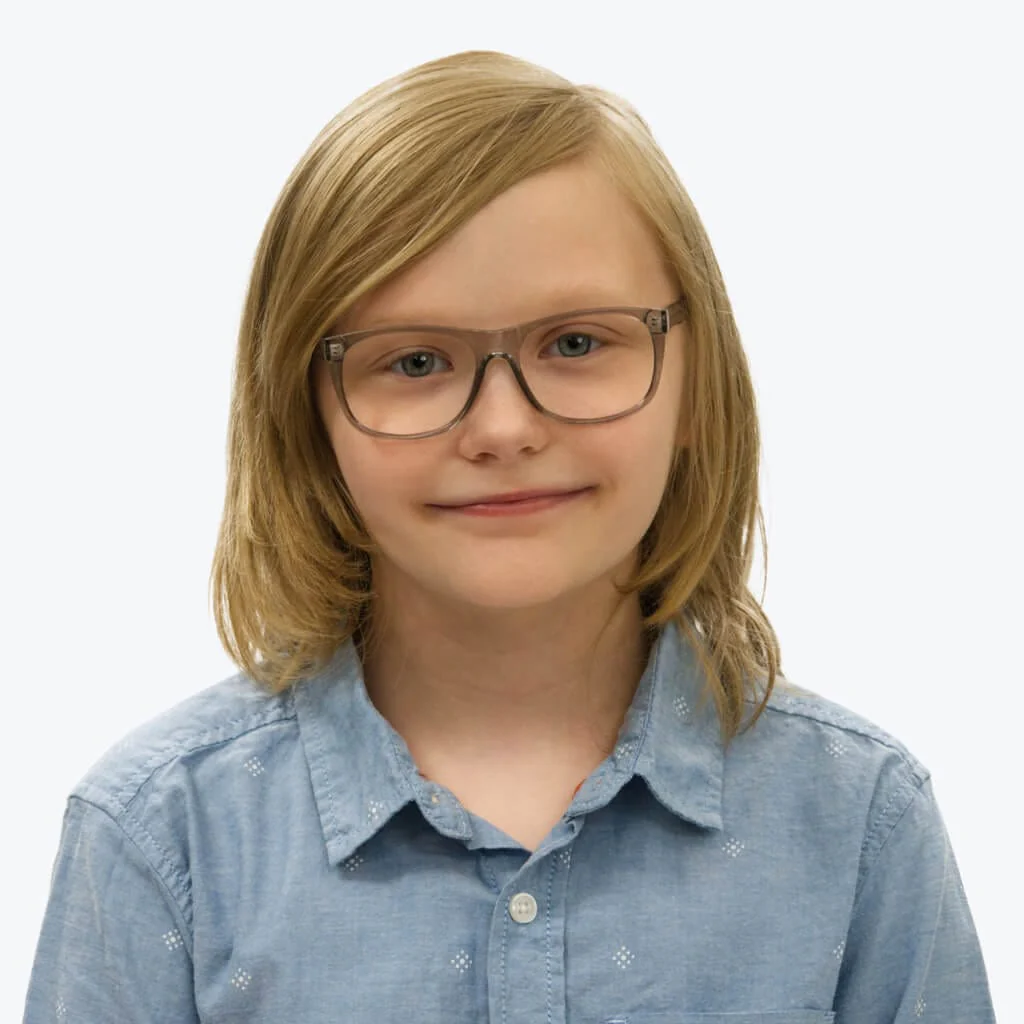 Kids ScreenTime Computer Glasses Pearl Grey -  Medium - Image 7