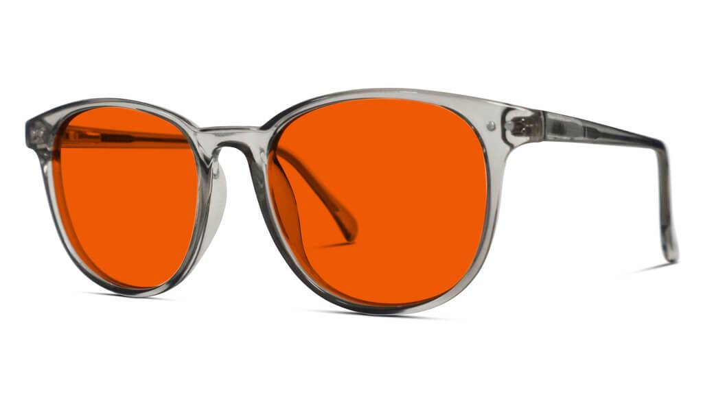 NightFall Billie Blue Blocking Glasses - Pearl Grey - Prescription - Image 4