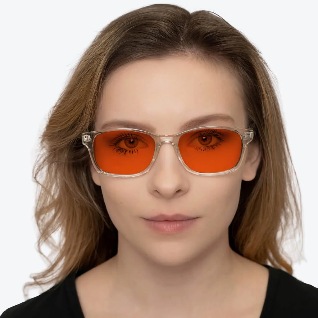 NightFall Lucent  Blue Blocking Glasses - Crystal - Readers - Image 6