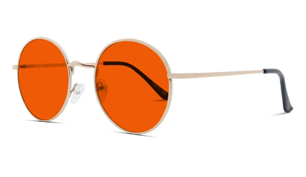 NightFall Elton Blue Blocking Glasses - Gold - Prescription - Image 8