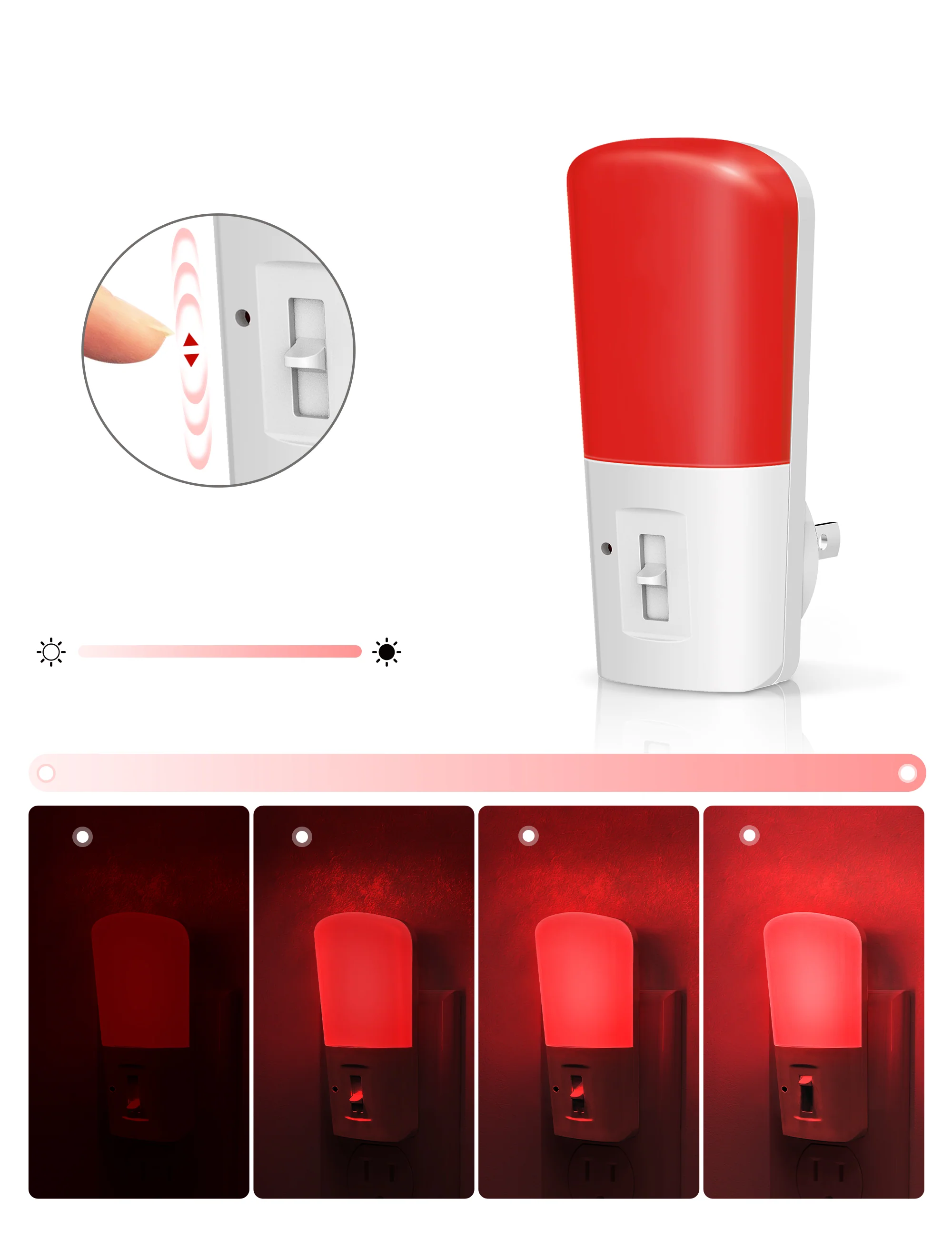 Twilight Plugin Red Night Light - Image 5