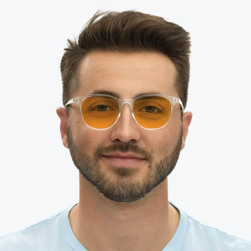 SunDown Billie Blue Blocking Glasses - Crystal - Prescription - Image 8