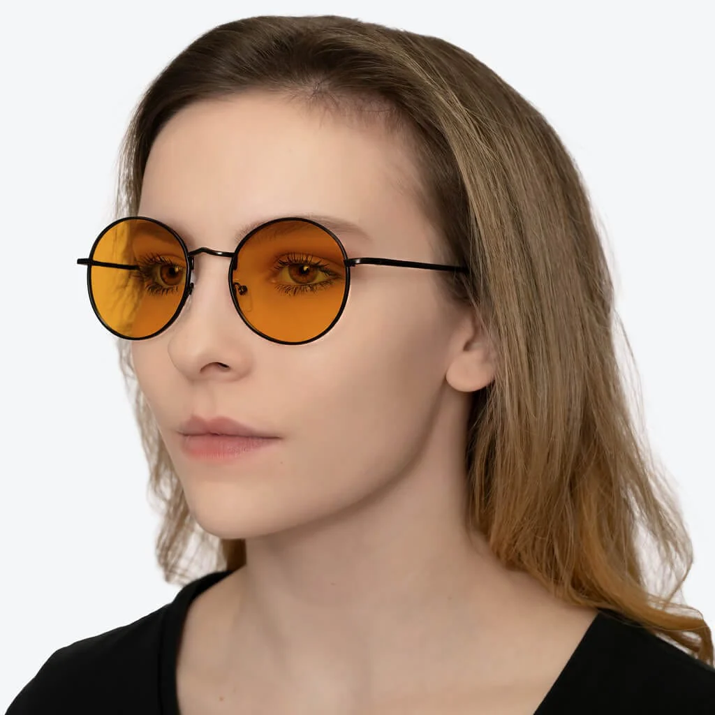 SunDown Elton Blue Blocking Glasses - Black - Image 4